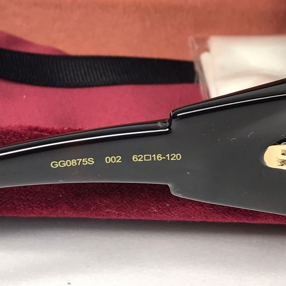 💯 original  New Gucci OVERSIZED   HAVANA BROWN Sunglasses, GG0875S-002-6 - Picture 12 of 14